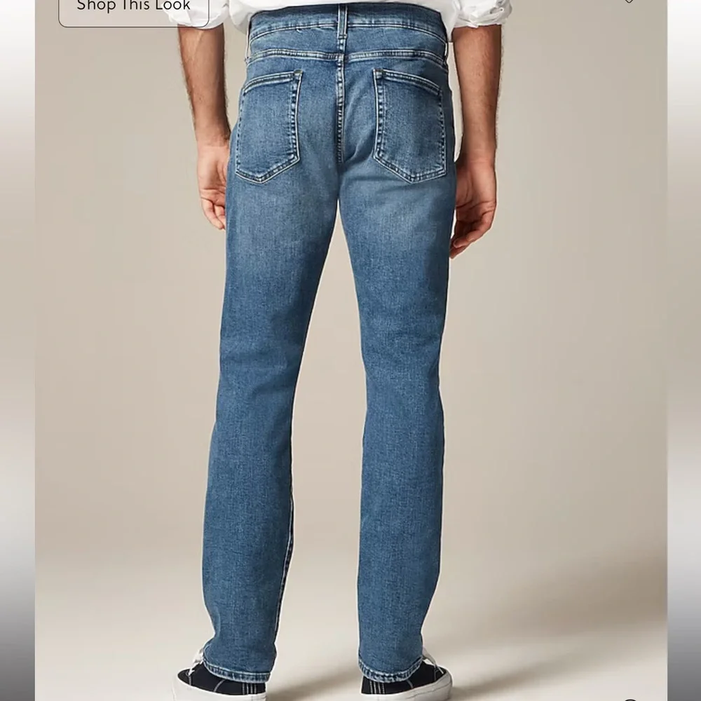 JCREW Size 31/30 484 Slim-fit Stretch Jean in Bright Medium Indigo Wash NWOT - Picture 2 of 7